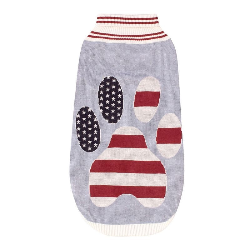 Halo Ava Knitted Dog Sweater L Navy/White