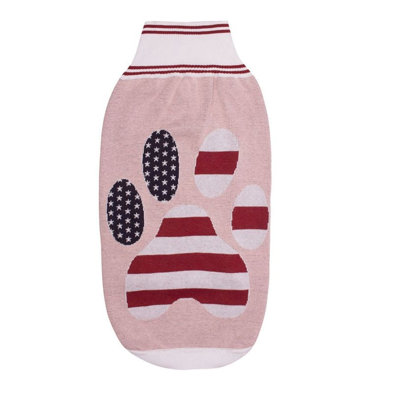 Halo Ava Knitted Dog Sweater L Navy/White