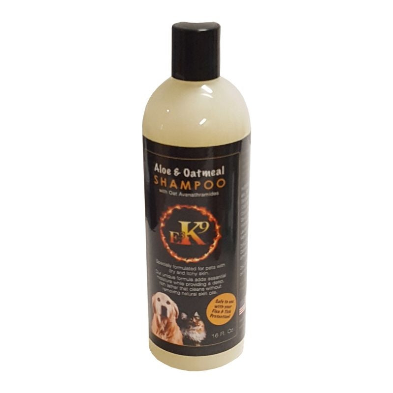 E3 K9 Aloe and Oatmeal Pet Shampoo 16oz