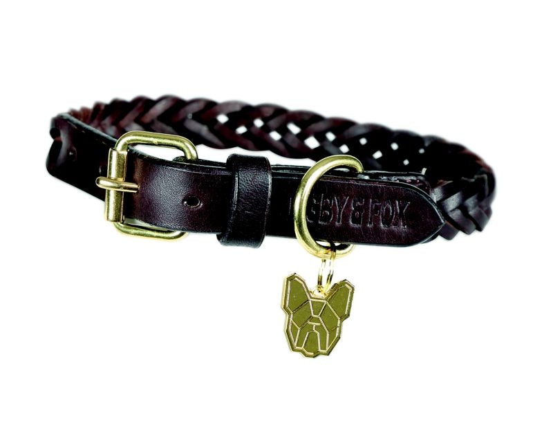 Digby and Fox Plaited Dog Collar
