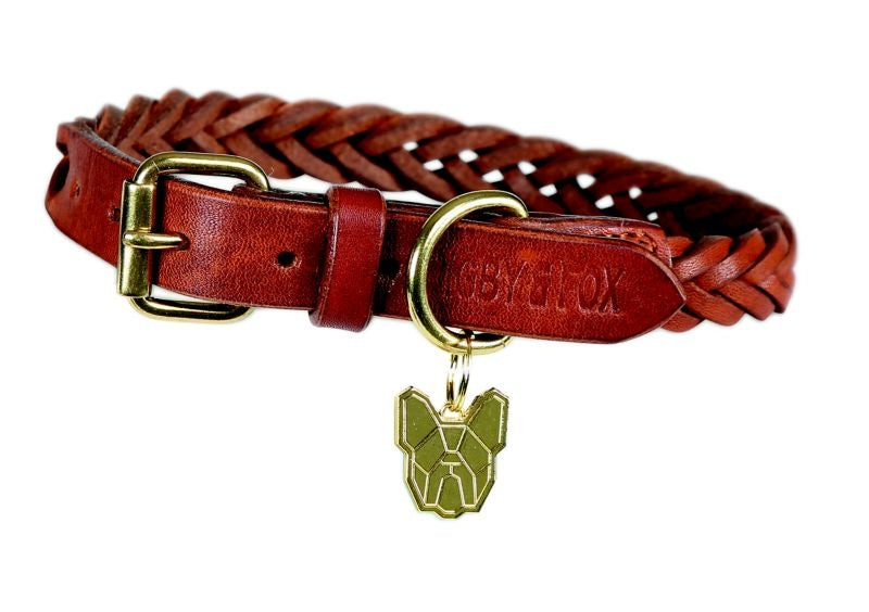 Digby and Fox Plaited Dog Collar