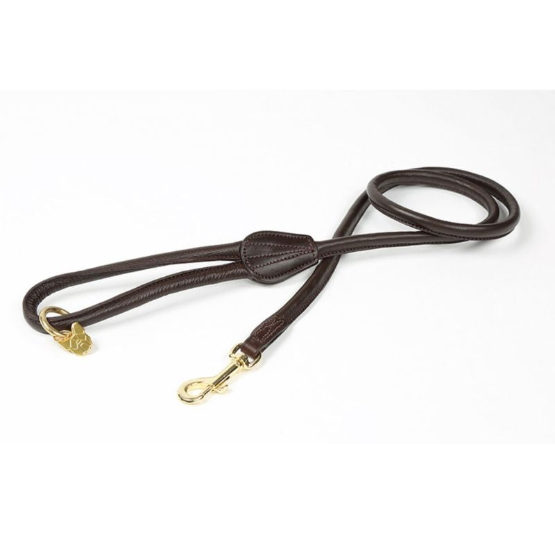 Shires Digby/Fox Rolled Leather Dog Lead