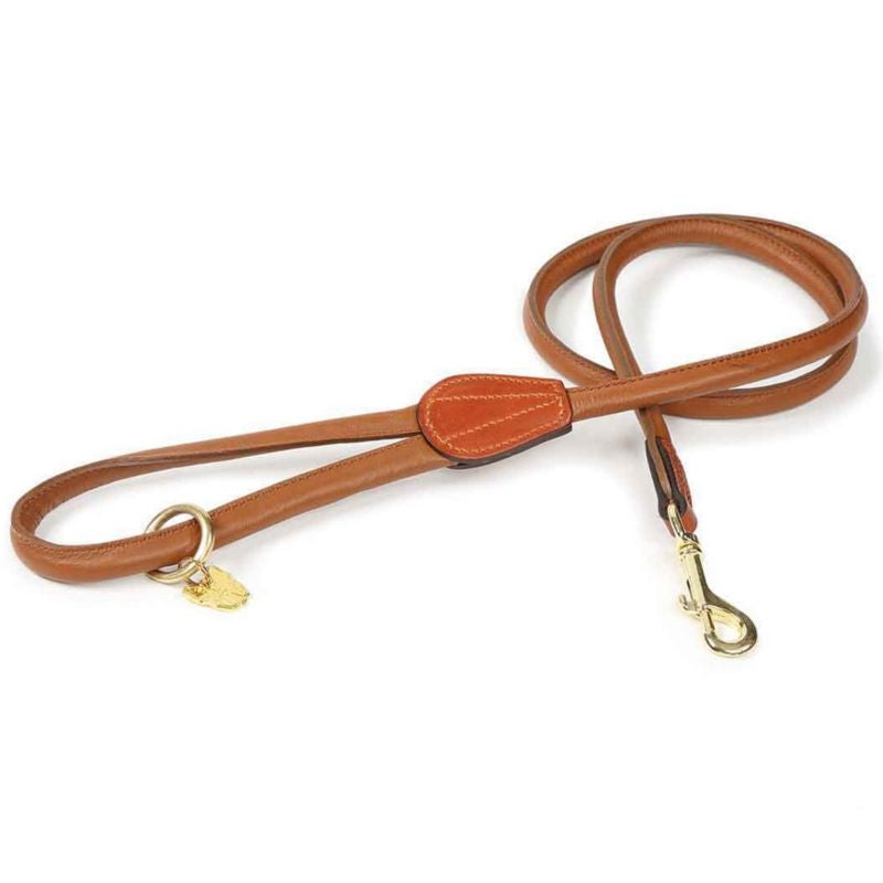 Shires Digby/Fox Rolled Leather Dog Lead