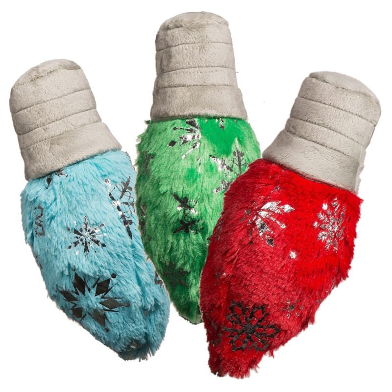 Hugglehounds Glitz Holiday Lights Set of 3 Dog Toy