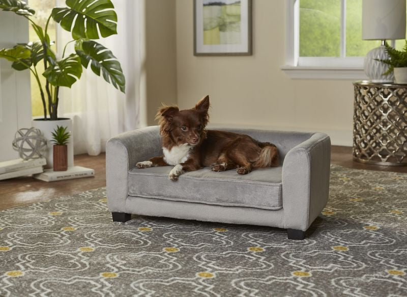 Enchanted Home Pet Surrey Gray Pet Sofa Bed