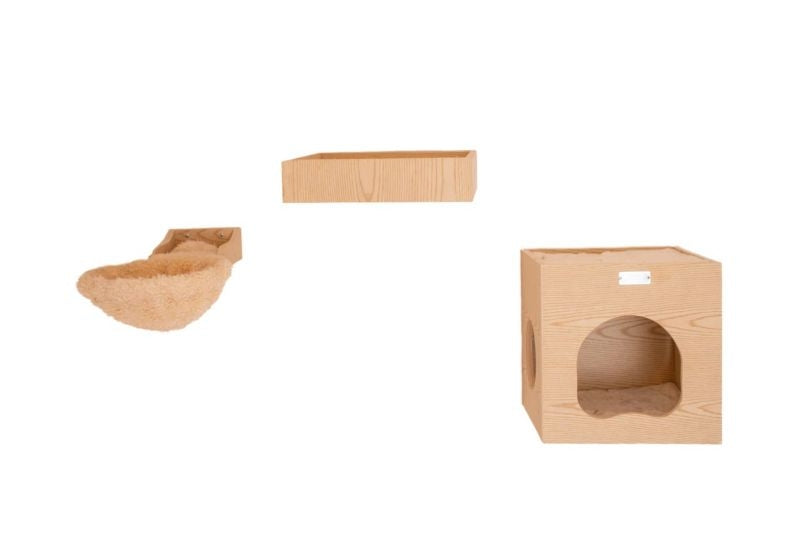 Armarkat Wall Series Cat Tree with Condo/Perch/Step