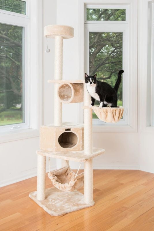 Armarkat Real Wood A7204 Entertainment Cat Tower