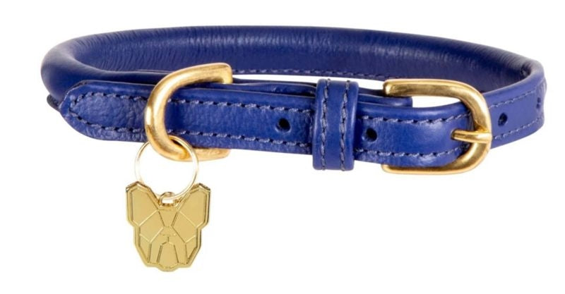 Digby Fox Rolled Leather Dog Collar
