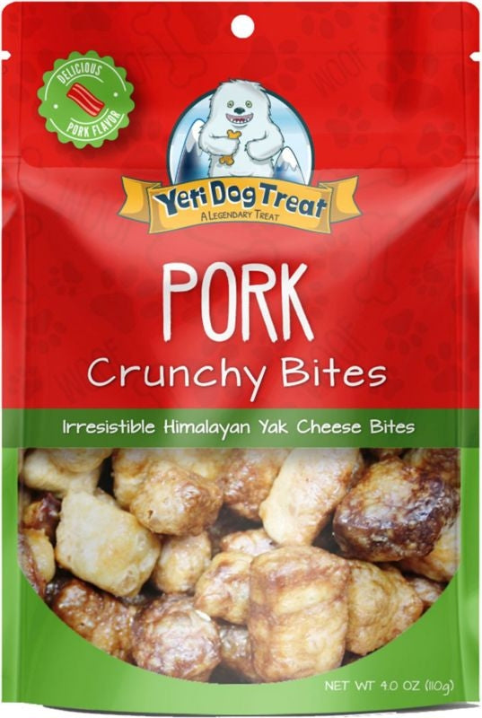 Yeti Pet Products Yak Dog Crunchy Bites 4 Oz Pork