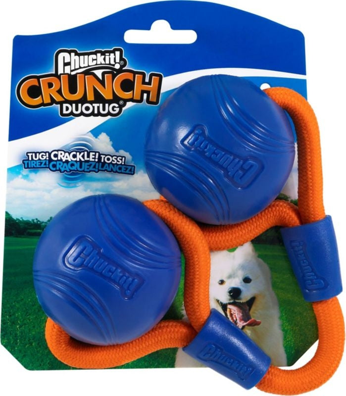 Chuckit Crunch Duo Tug Dog Toy Md Orange