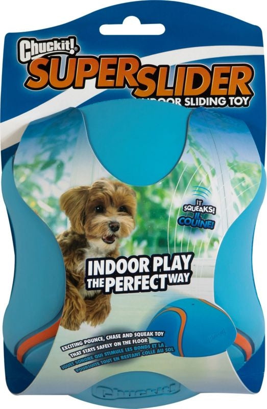 Chuckit Indoor Super Slider Dog Toy W2 Blue