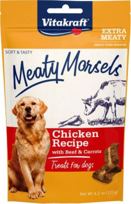 Meaty Morsels Dog Treat Beef/Carrot 48oz