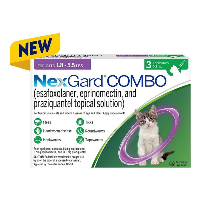 Rx Nexgard Combo Cats