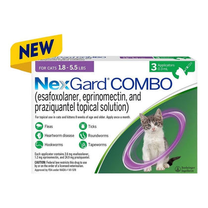 Rx Nexgard Combo Cats