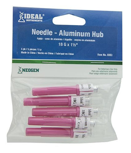 Ideal Aluminum Hub Needle 5 Pack