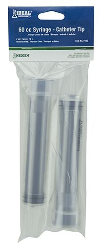 Ideal Disposable 60cc Catheter Tip Syringe 2 Pack