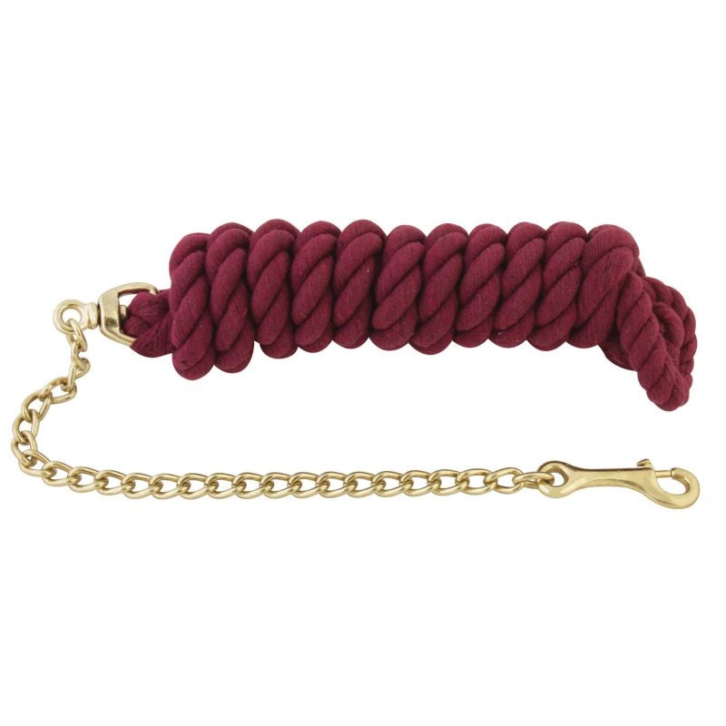 Basic Cotton Lead Rope with Stud Chain