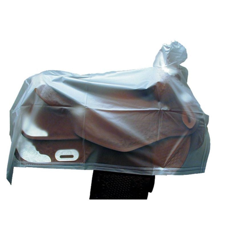 SADDLE COVER CLEAR VINYL WESTERN
