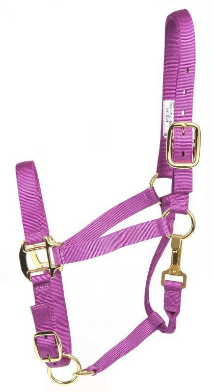 Deluxe 3-Ply Adjustable Nylon Halter with Snap
