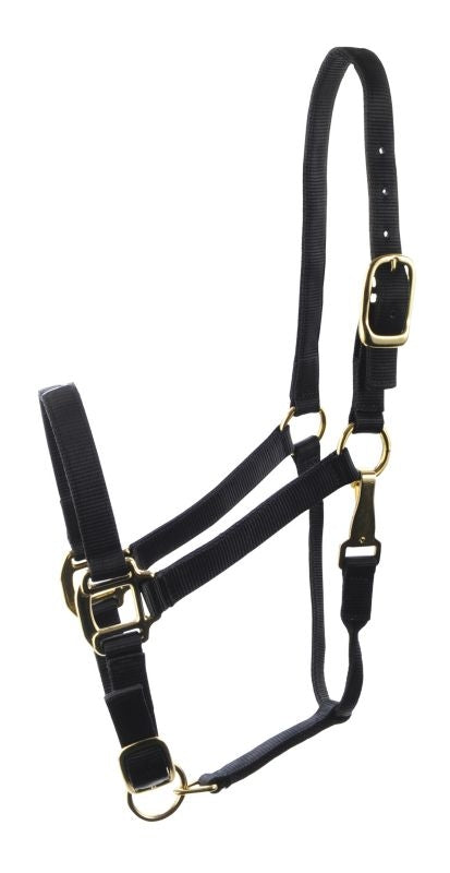 Deluxe 3-Ply Adjustable Nylon Halter with Snap