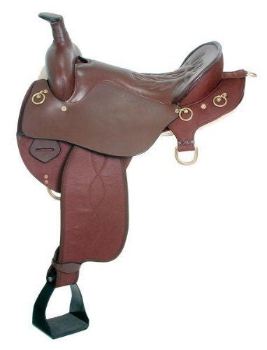 King Trekker Synthetic Endur Saddle with horn