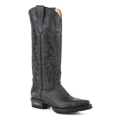 Stetson Ladies Lucy Snip Toe Cowgirl Boots 7 Blk