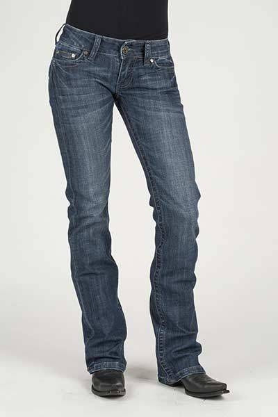 Stetson Ladies Braided Rope Flare Leg Jeans