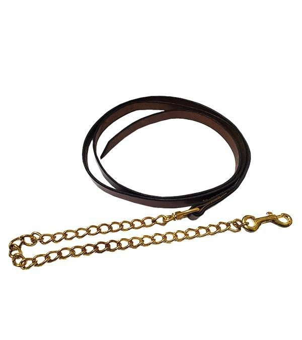 Jacks Leather Lead With English Chain