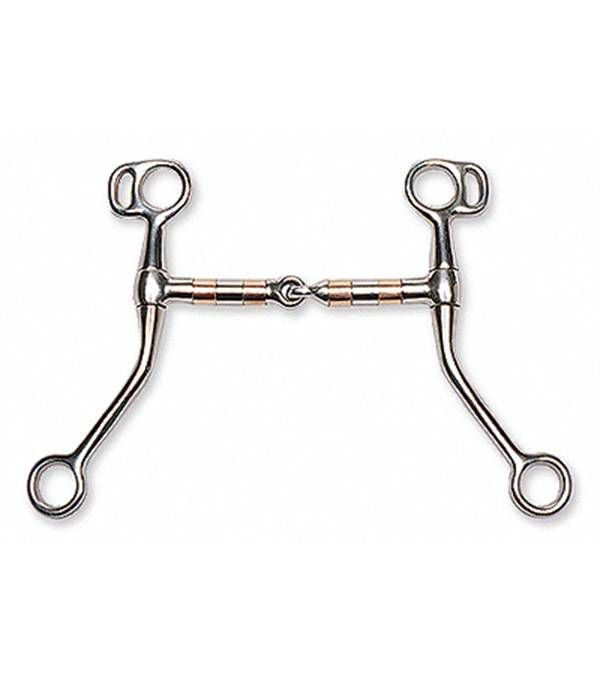 Jacks Copper Rollermouth Snaffle Bit