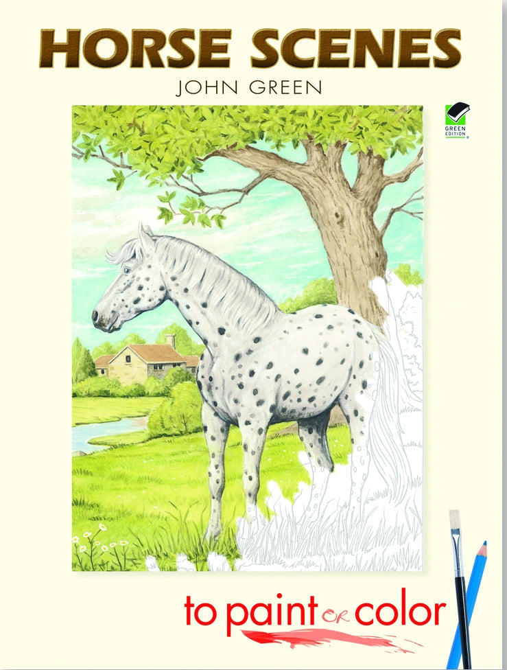 Horse Scenes to Paint or Color