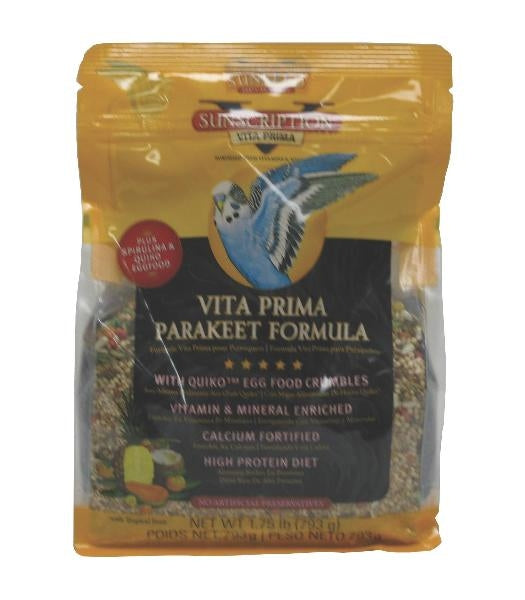 Sun Seed Vita Prima Parakeet Bird Food 1.75lb
