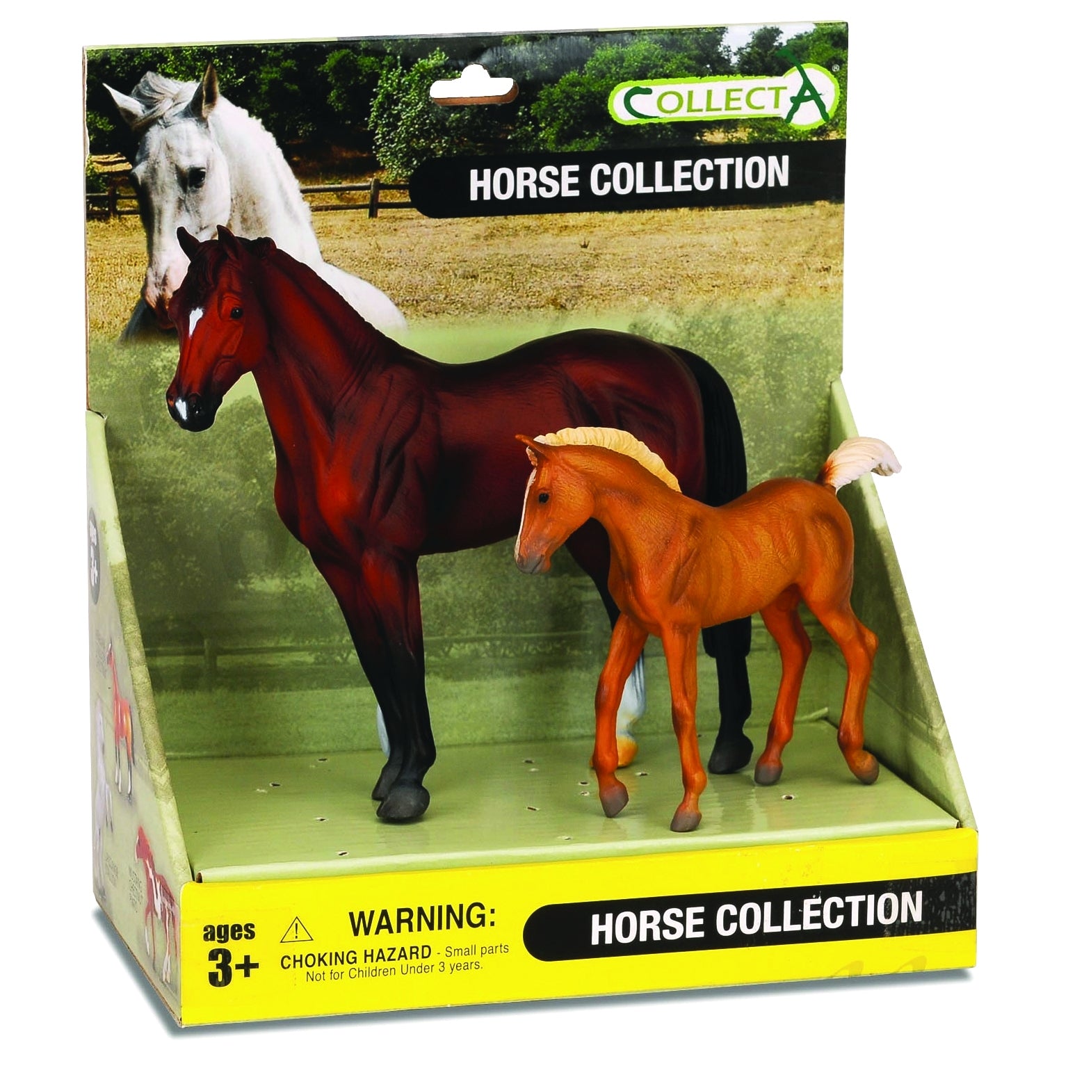CollectA Bay Stallion & Chestnut Foal Box Set