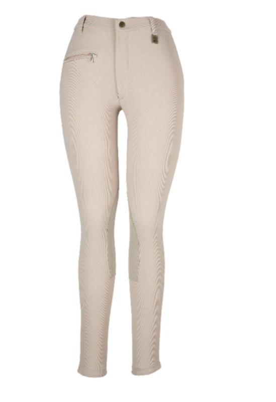 OPEN BOX Devon-Aire Ladies All-Pro Dev-Tek Ribbed Breeches - 24 Regular, Black