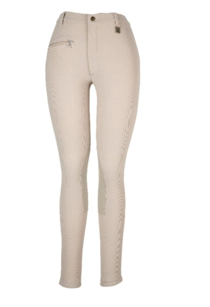 OPEN BOX Devon-Aire Ladies All-Pro Dev-Tek Ribbed Breeches - 24 Regular, Black