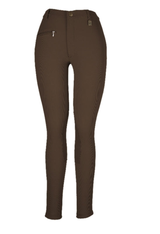 OPEN BOX Devon-Aire Ladies All-Pro Dev-Tek Ribbed Breeches - 24 Regular, Black