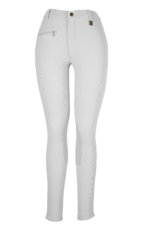 OPEN BOX Devon-Aire Ladies All-Pro Dev-Tek Ribbed Breeches - 24 Regular, Black