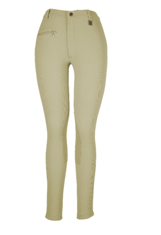 OPEN BOX Devon-Aire Ladies All-Pro Dev-Tek Ribbed Breeches - 24 Regular, Black
