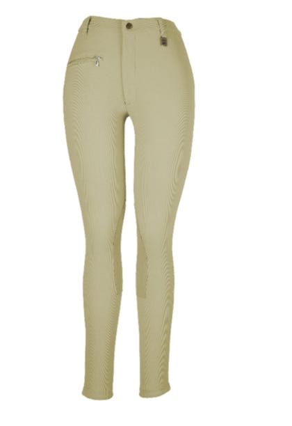 OPEN BOX Devon-Aire Ladies All-Pro Dev-Tek Ribbed Breeches - 24 Regular, Black