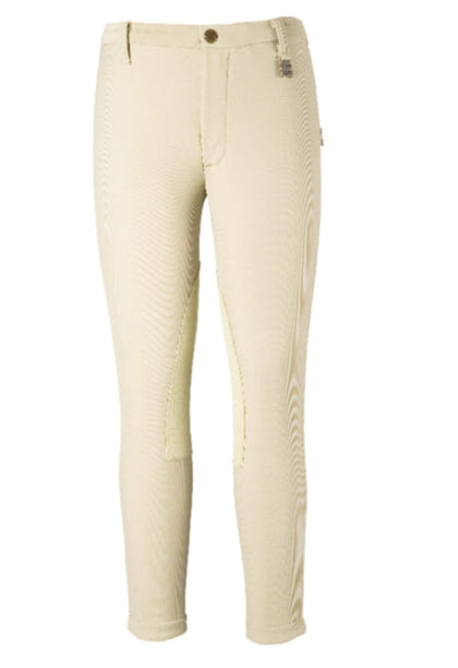 OPEN BOX Devonaire Kids All-Pro Dev-Tek Ribbed Breech - 8 Regular, Beige