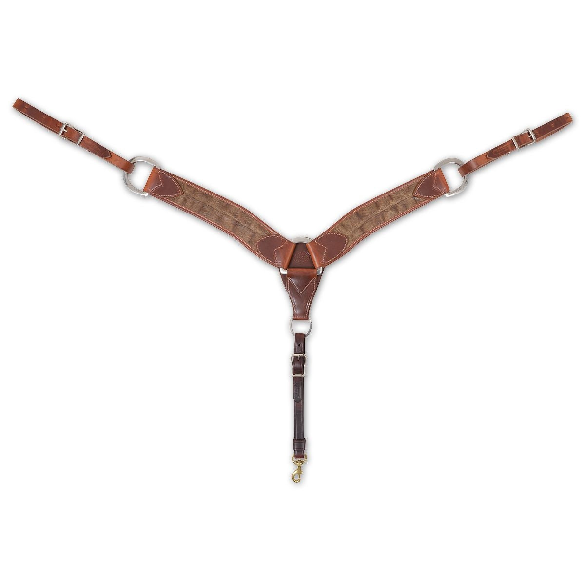 Martin Tan Crocodile Breastcollar - 2 3/4"