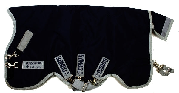 OPEN BOX - Rambo Wug Medium Weight Turnout - 81 - Navy Silver