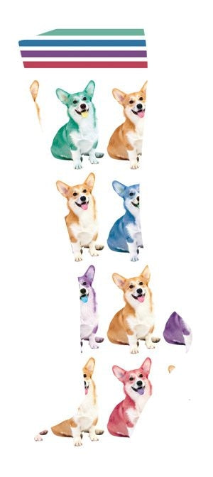 InkStables Tall Boot Socks - Tweens, Corgi
