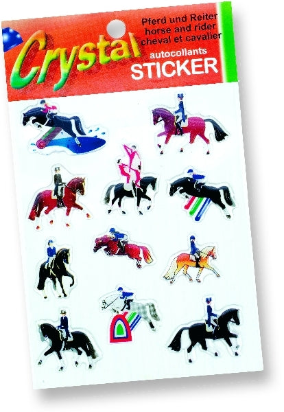 "Horses And Riders" Stickers